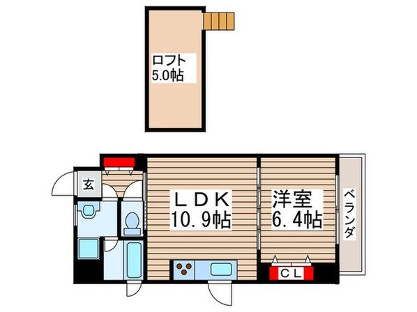 スカイヒルズの物件間取画像